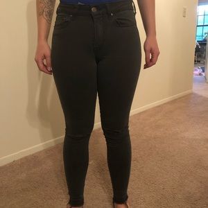 Aeropstale high rise distressed skinny jeans